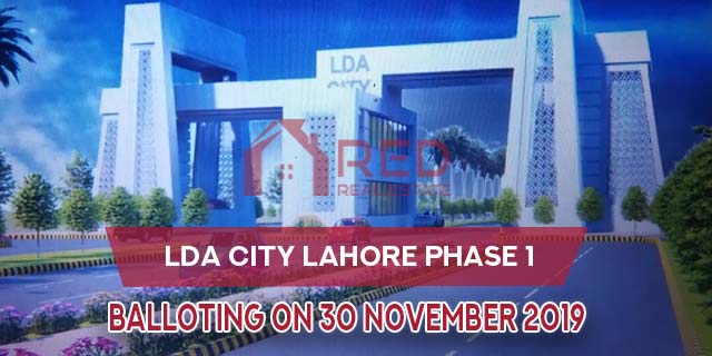 LDA City Lahore Officially Announced Balloting will be held on 30th Nov 2019