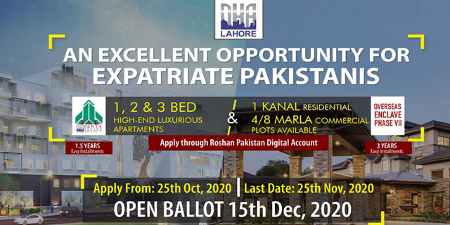 DHA Lahore Phase 7 Overseas Enclave 3 Years Installment Plan