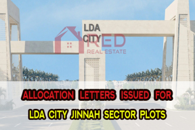Allocation letter issued for LDA City Phase-I Jinnah Sector plot