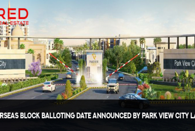 Overseas Block Balloting Date Announced by Park View City Lahore