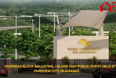 Overseas Block Balloting, J Block Map public event held at Parkview City Islamabad
