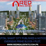 Capital Smart City Published a Notice for Overseas Prime Block-I Plot
