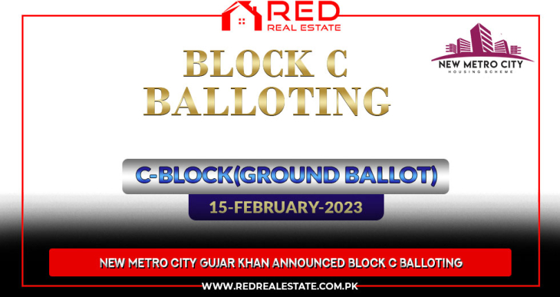 New Metro City Gujar Khan Announced Block C Balloting