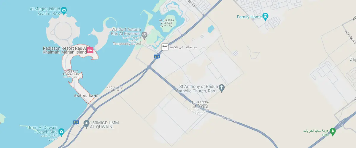 Location of Address Residences by Emaar