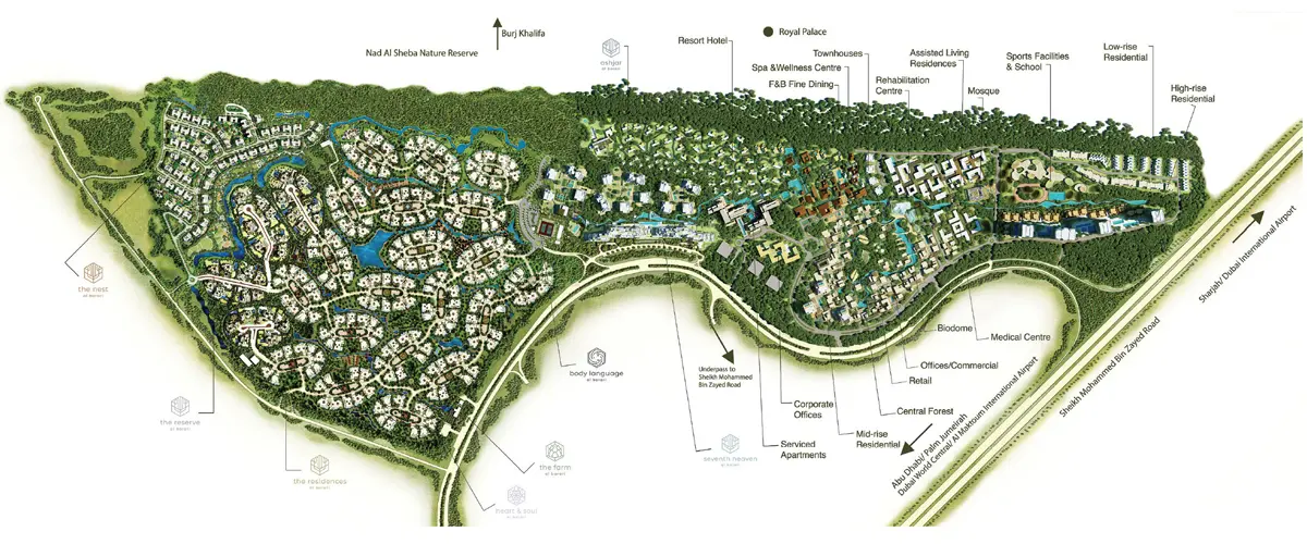 Master Plan of Al Barari Dubai