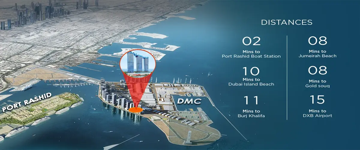 Location of Oceanz by Danube Dubai