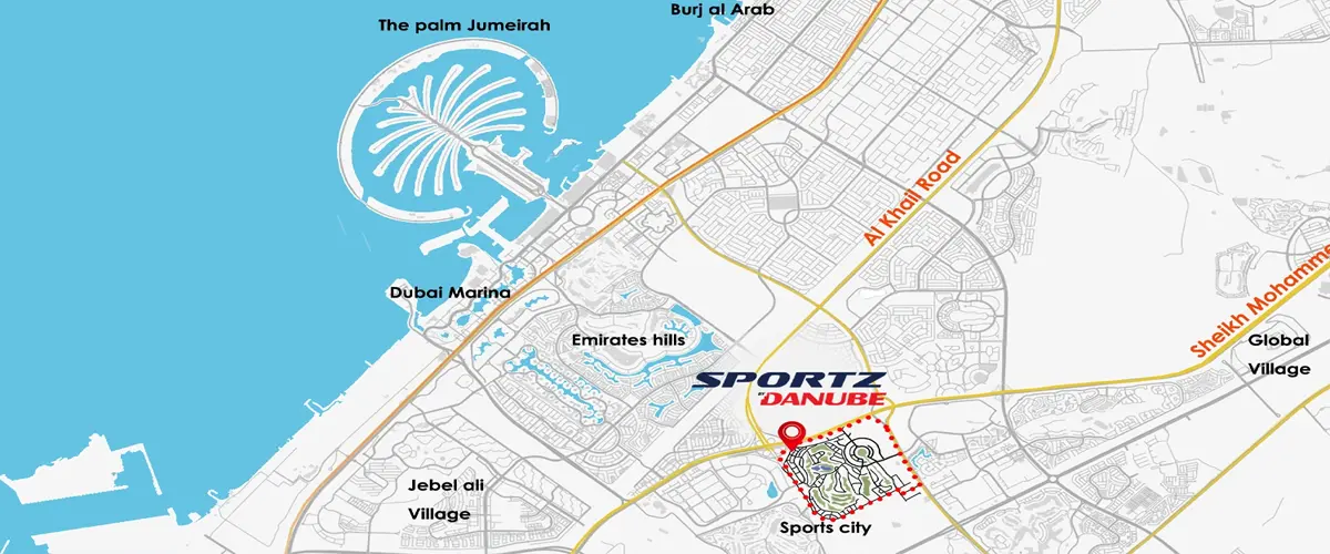 Location of Sportz by Danube