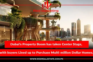 Dubai's property boom has taken center stage, with buyers lined up to purchase multi-million-dollar homes.